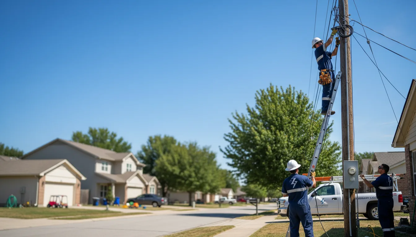 Residential electrician providing installation services in Bat Cave, NC